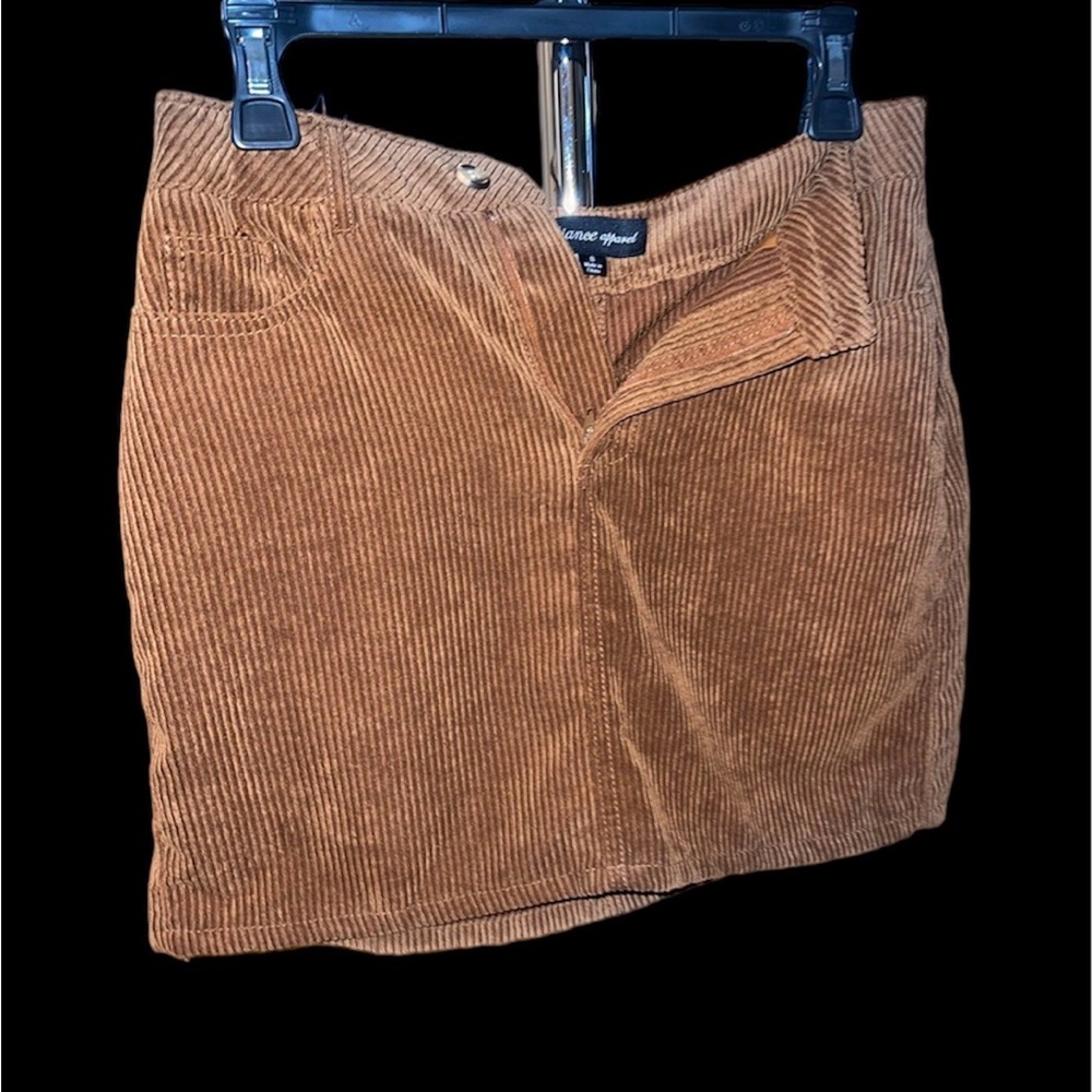 Brown corduroy skirt